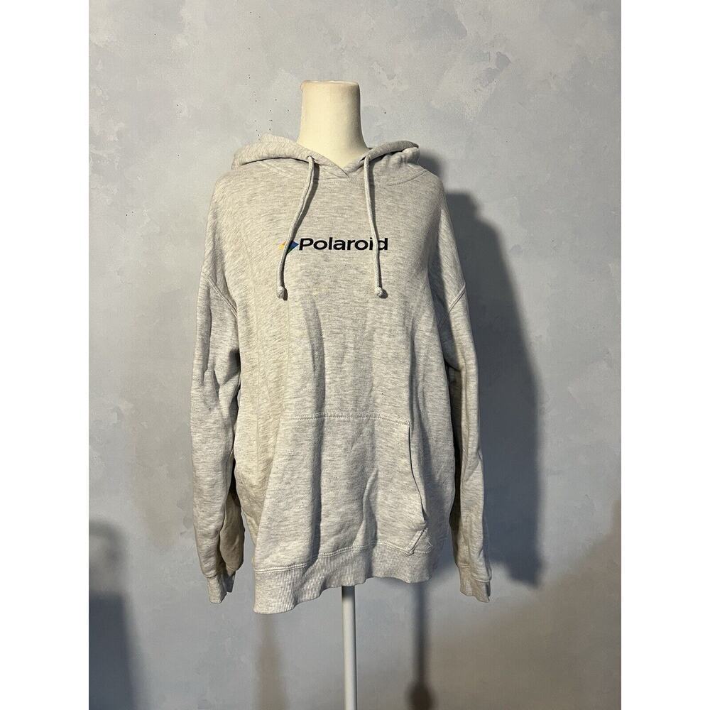 Polaroid Gray Hoodie Unisex Adult Sz Medium - Picture 3 of 9